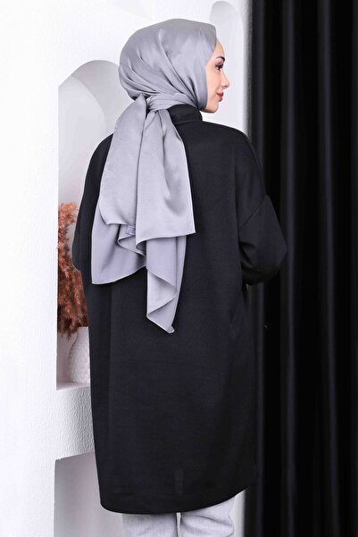 İmajButik Black Turtleneck Knitwear Tunic