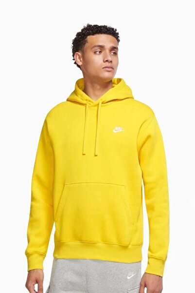 Nike Swoosh Kapüşonlu Sarı Sweatshirt