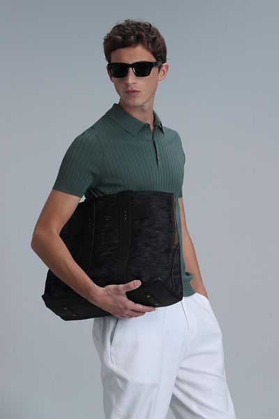 Lufian Eze Men's Sweater Smoke Green