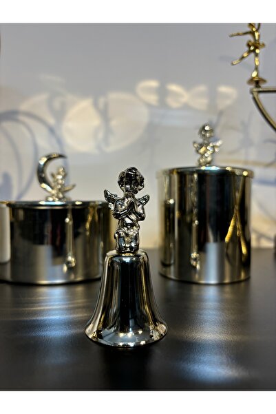 Mercan Tasarım Atölyesi DUA EDEN MELEKLİ ÇAN MUM SÖNDÜRÜCÜ-GÜMÜŞ