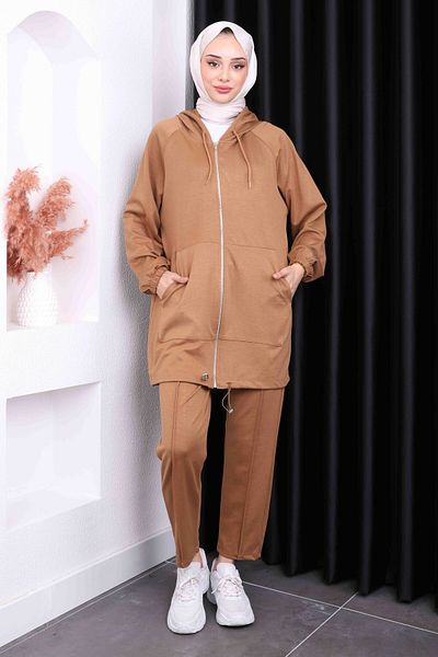 İmajButik Μπισκότο με κουκούλα Modal Παντελόνι