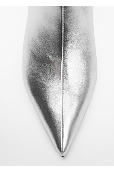 MANGO Woman Kitten topuklu deri çizme