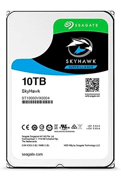 Genel Markalar Seagate 10 TB Skyhawk 7200rpm 256mb Sata3 550tb 7/24 Harddisk (Resmi Distiribitör Ürünü)