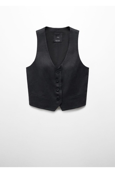 MANGO Woman Keten takım yelek