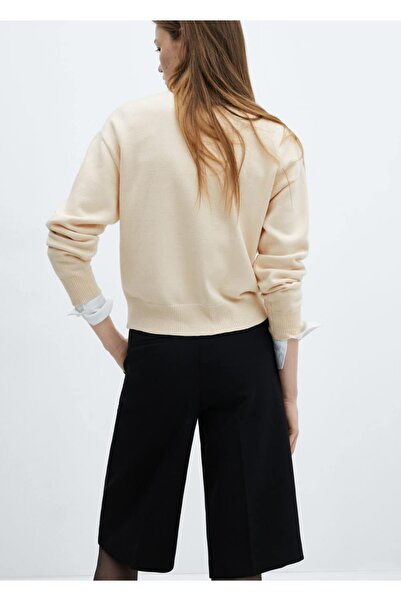 MANGO Woman Düğmeli triko ceket