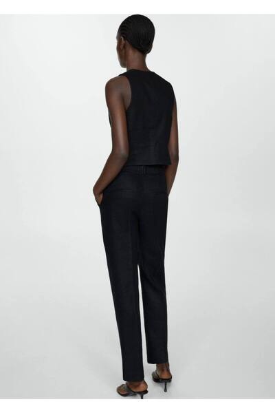 MANGO Woman Keten takım yelek