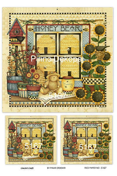 LİNEART ورق ديكوباج نحاسي Lineart رقم: L5167 - 29x42 سم