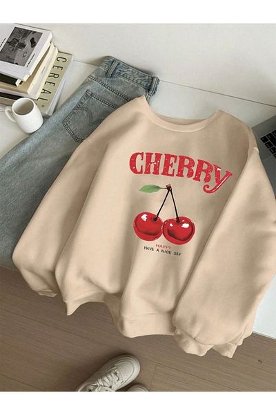 seda Φούτερ με στάμπα Cherry Cherry Crew Neck