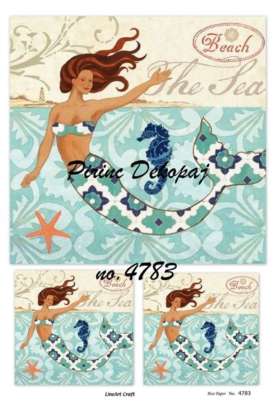 LİNEART ورق ديكوباج نحاسي Lineart رقم: L4783 - 29x42 سم