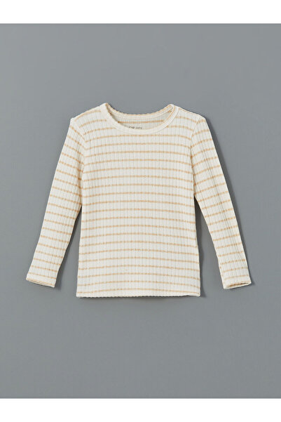 LC Waikiki LCWK Bisiklet Yaka Uzun Kollu Çizgili Erkek Bebek Pijama Takımı