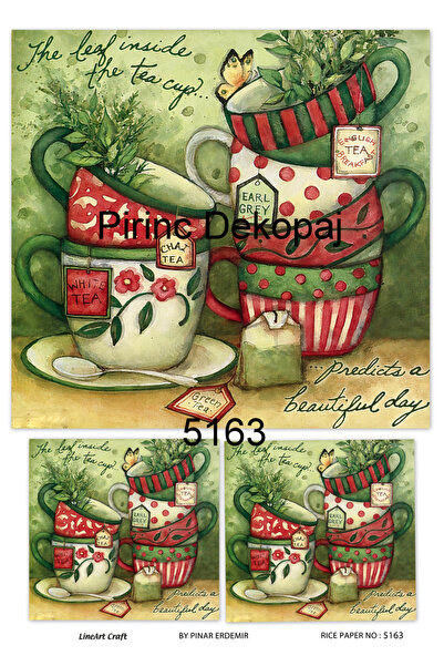 LİNEART ورق ديكوباج نحاسي Lineart رقم: L5163 - 29x42 سم