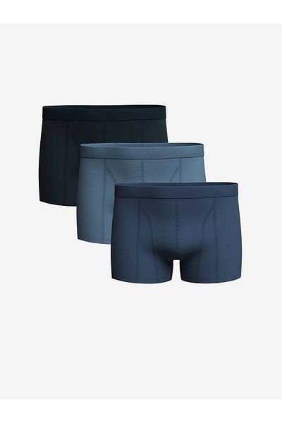 LC Waikiki Ανδρικό μπόξερ 3 τεμαχίων Navy Blue Standard Fit Cotton Flexible