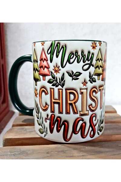 Mugs and love Yılbaşı özel görsel baskı kaliteli porselen Kupa