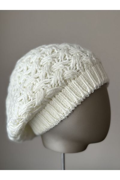 Amor Center Painter Model Knitted Soft Knitwear Winter Beret