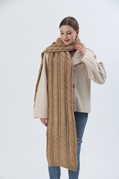 Sheilar Saç Örgülü Triko Atkı