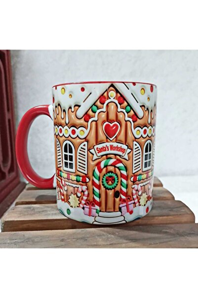Mugs and love Kurabiye Ev Yılbaşı Kişiselleştirilebilir Porselen Kupa