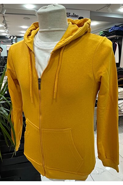 Spruce By Olis Hardal sarısı hırka üç iplik