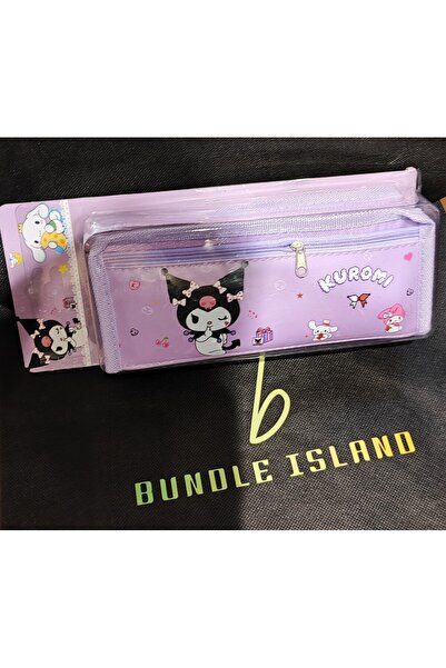 bundle island Παιδική θήκη μολυβιών με δύο θήκες και φιγούρα Kuromi AD410005