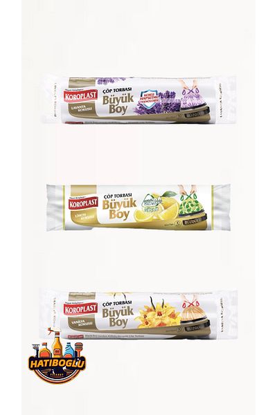 Koroplast Large Size Trash Bag - Lavender-Lemon-Vanilla 3 Pieces