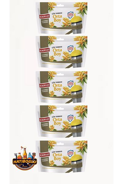 Koroplast Honeysuckle Scented Medium-Sized Garbage Bag 5 Pieces