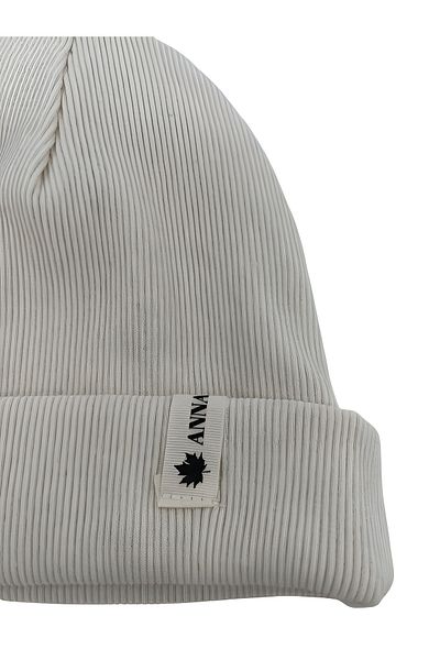 anna sofie Unisex Ecru (1-5 Years) Ribbed 100% Cotton Corset Beret
