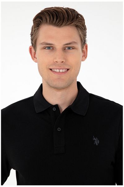 U.S. Polo Assn. BAZA. Polo Assn. Hanorac pentru bărbați cu gât polo - Potrivire obișnuită, 100% bumbac (Haine specifice)