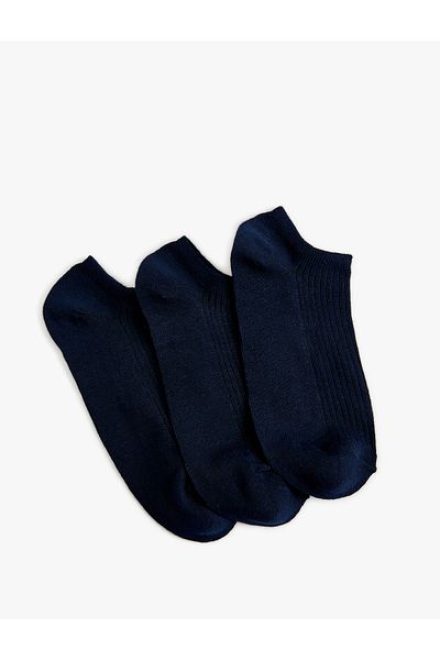 Koton Set de 3 șosete papuci texturați - Multicolor