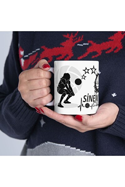 sıradışıhediyem isme özel voleybolçu  kupa bardak  voleybol kupa bardak taraf...