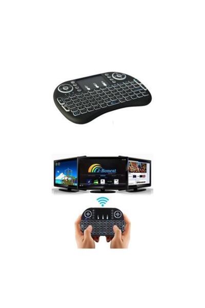 GAMER ® Tv Kablosuz Dokunmatik Mini Uzaktan Kumanda Klavye 411016uyumlu