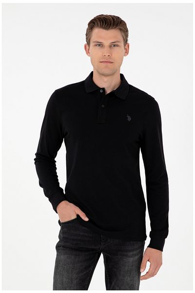 U.S. Polo Assn. BAZA. Polo Assn. Hanorac pentru bărbați cu gât polo - Potrivire obișnuită, 100% bumbac (Haine specifice)