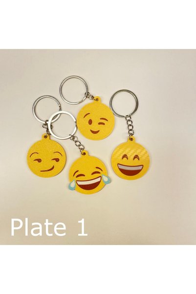 AlaSwan 4 είδη emoji με χαμογελαστά πρόσωπα, χαριτωμένα φιγούρακια, μπρελόκ