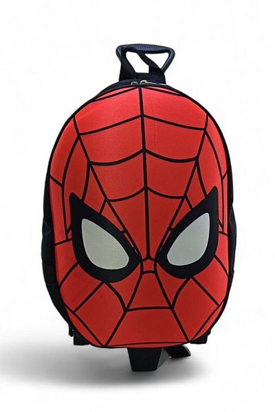 Baginn Kindergarten Squeegee Backpack 3D Embossed Spiderman Nursery Boy Bag Spiderman