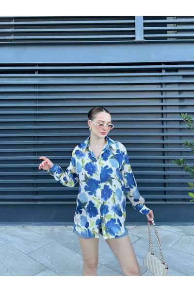 NEW STATION ipek saten varyantlı gömlek