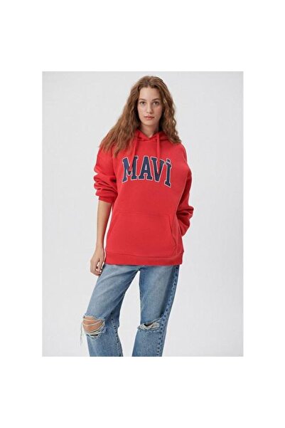 Mavi Logo Red Women's Sweatshirt M1600361-82054