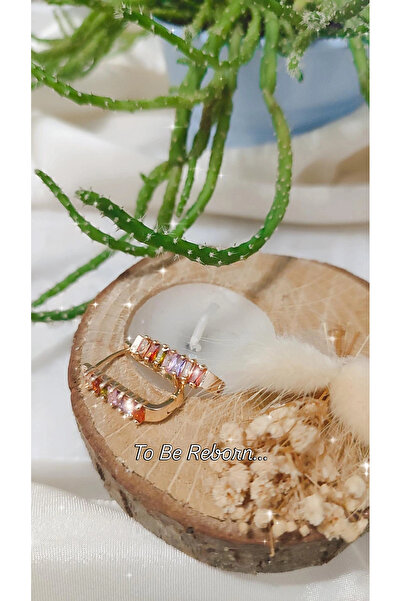 To Be Reborn Çelik Su Yolu Zirkon Taşlı Küpe Özel Yılbaşı Hediyesi