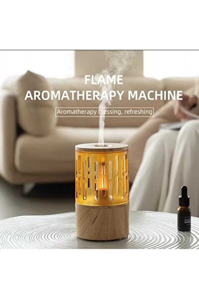 Asfal Ahşap Şık Hava Nemlendirici 125 ml Aromaterapi Nemlendirici Makinesi Difüzör