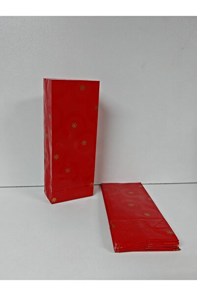 arminow YILBAŞI TEMALI RENKLİ DESENLİ KESE KAĞIDI - HEDİYE POŞETİ - 8x20x5 CM - 10 ADET - Ç021