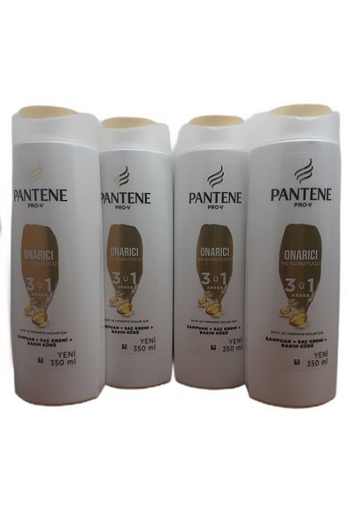 Pantene Reparative and Protective Shampoo 3 in 1 350 ml X 4 Pieces