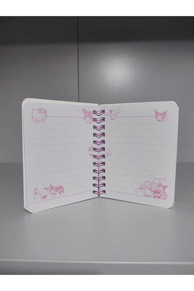 Kaptan Mavi Kuromi Hello Kitty My Melody Cinnamoroll - Bloc de note cu spirală cu 60 de coli