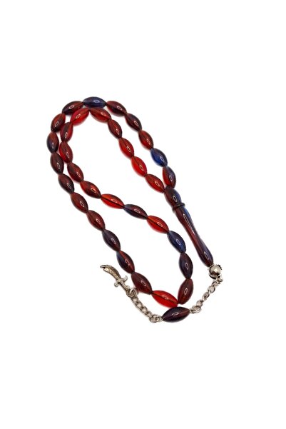 Han Ticarethane Roșu Albastru Pulbere Chihlimbar Tasbih