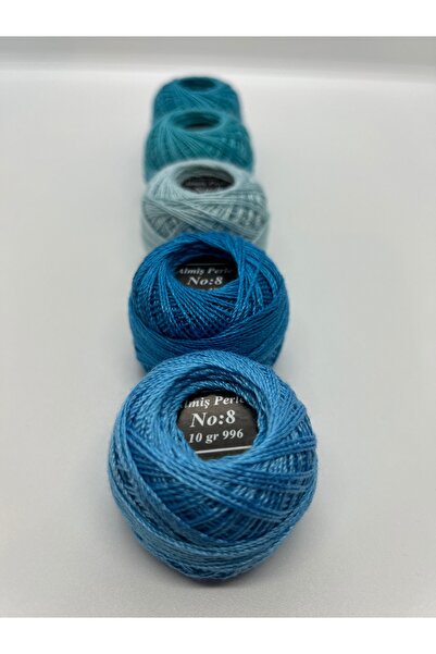 ALMİŞ Almiş Perle Etamin-kanaviçe 5'lİ Iplik Seti (10 Gr-No:8)