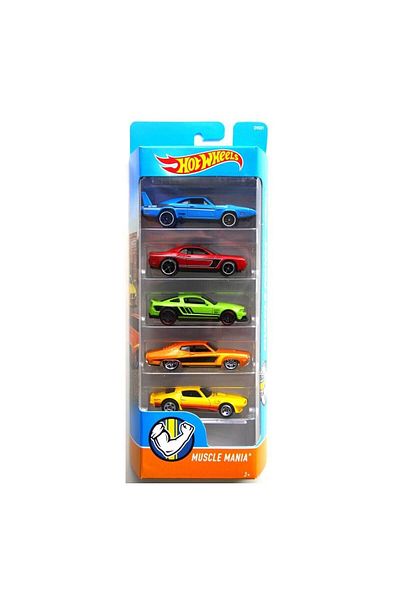 TOYFEST مجموعة سيارات هوت ويلز مكونة من 5 قطع