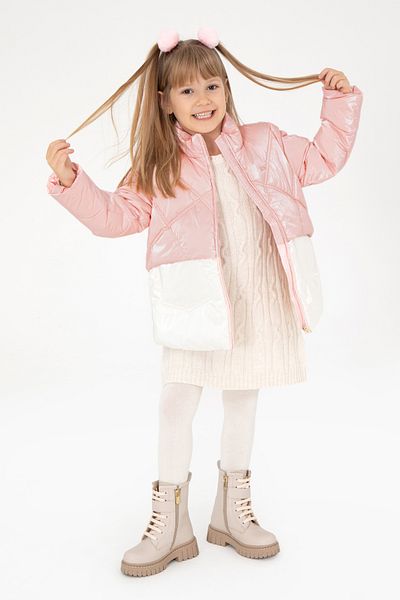 U.S. Polo Assn. Girl's Salmon Coat 50291485 -Vr047