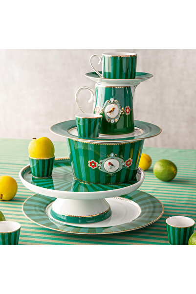 Pip Studio Love Birds Yeşil Porselen Yumurtalık 5 Cm