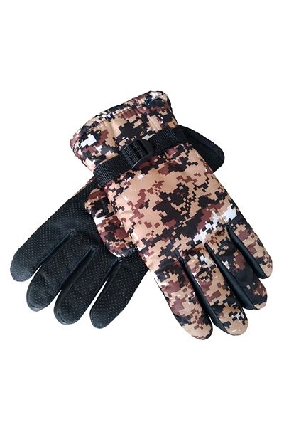 BGA Kids Winter Gloves Ski Mittens Warm Plush Lined Adjustable Unisex Waterproof Gloves