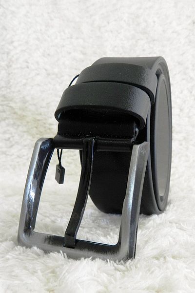 Shine Leather Μαύρη ανδρική ζώνη 4,5 cm ταιριάζει με τζιν και καμβά