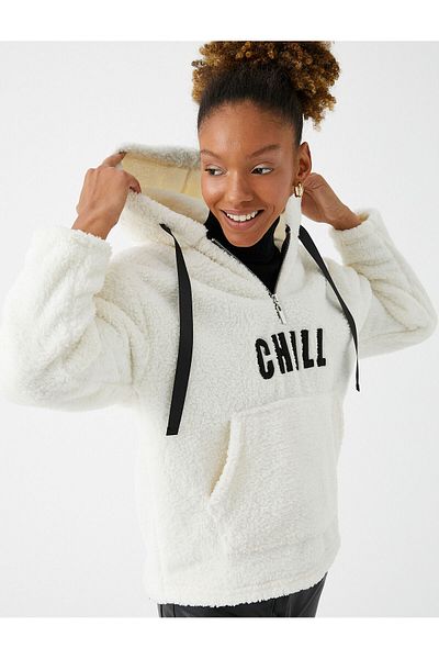 Koton 3wal10206ık Γυναικείο Ecru Sweat