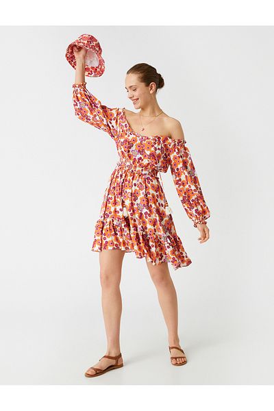 Koton Λεπτομερές μίνι φόρεμα από Viscose Gipe