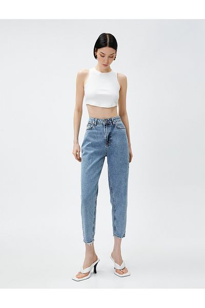Koton Blugi cu talie înaltă picior crop - Lucy Jean