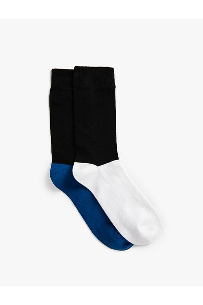 Koton 2-Piece Socket Socks Set Color Blocked
